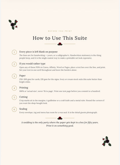 The Black Rose — A Gothic Wedding Suite