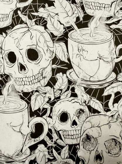 Graveyard Garden Party Coloring Book