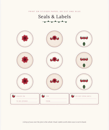 The Rose Letters — Printable Rose Stationery Set