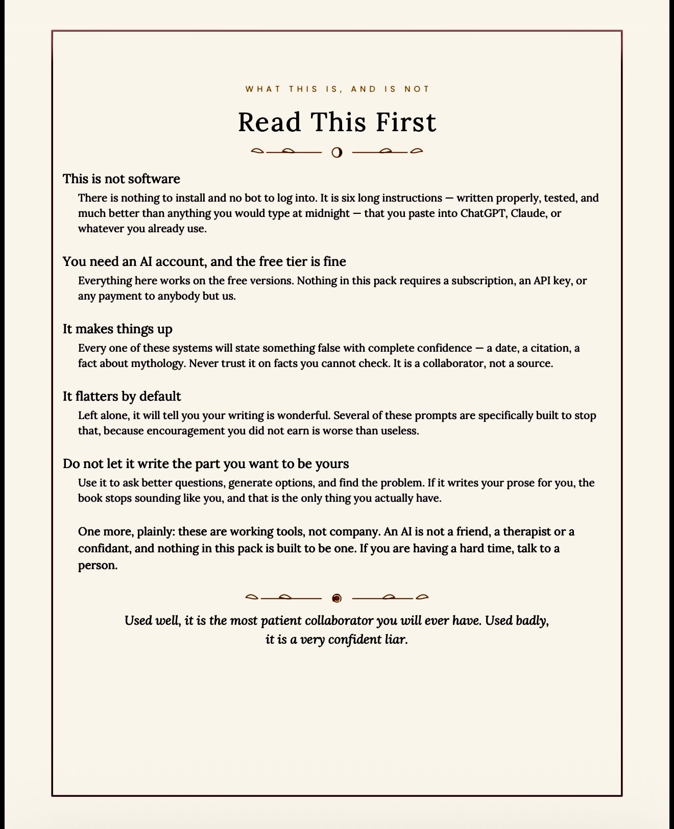 The Kingdom’s Familiar — Six AI Personas for Writers and Makers
