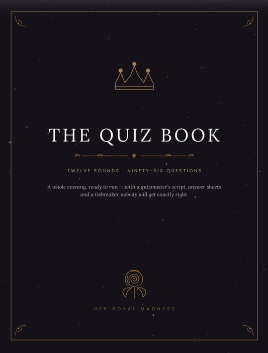 The Quiz Book — 12 Rounds, 96 Questions, Ready to Run / Digital Download