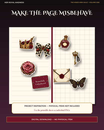 The Mixed HRM Vault
96 Gothic-Royal Printable & Digital Stickers