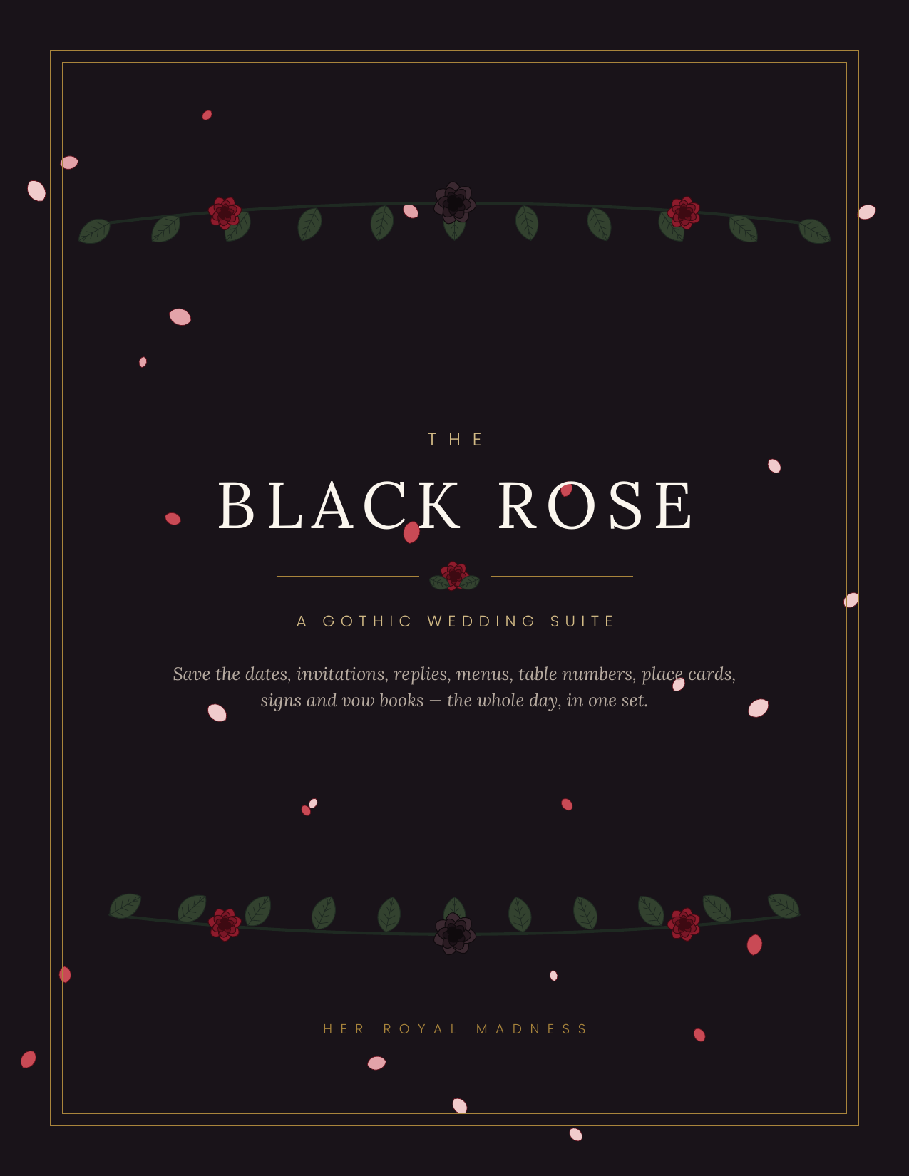 The Black Rose — A Gothic Wedding Suite