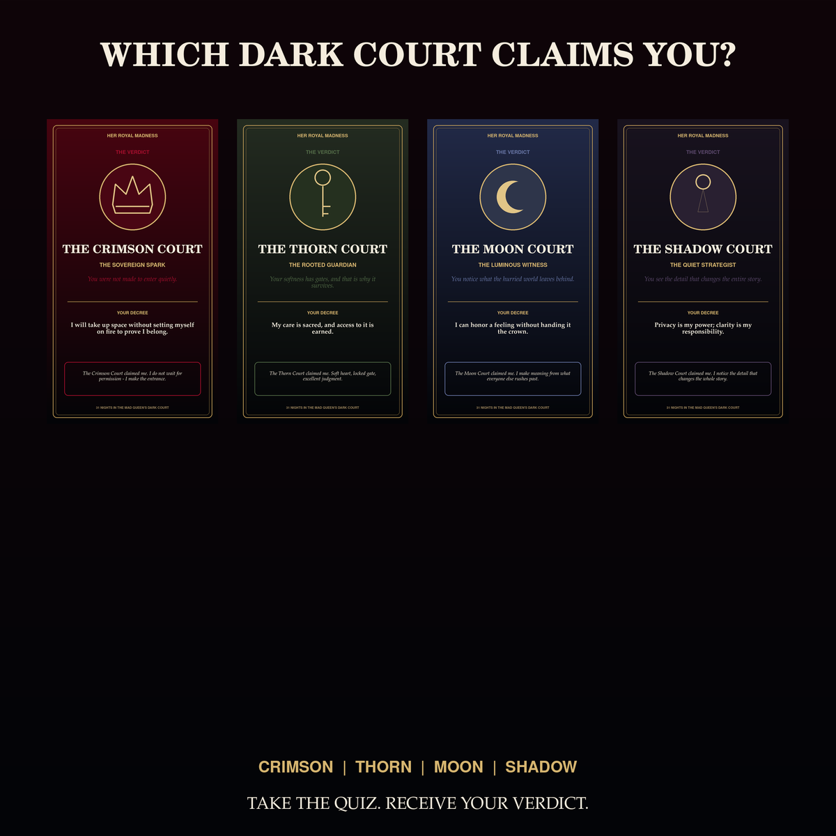 31 Nights in the Mad Queen's Dark Court Printable/Digital