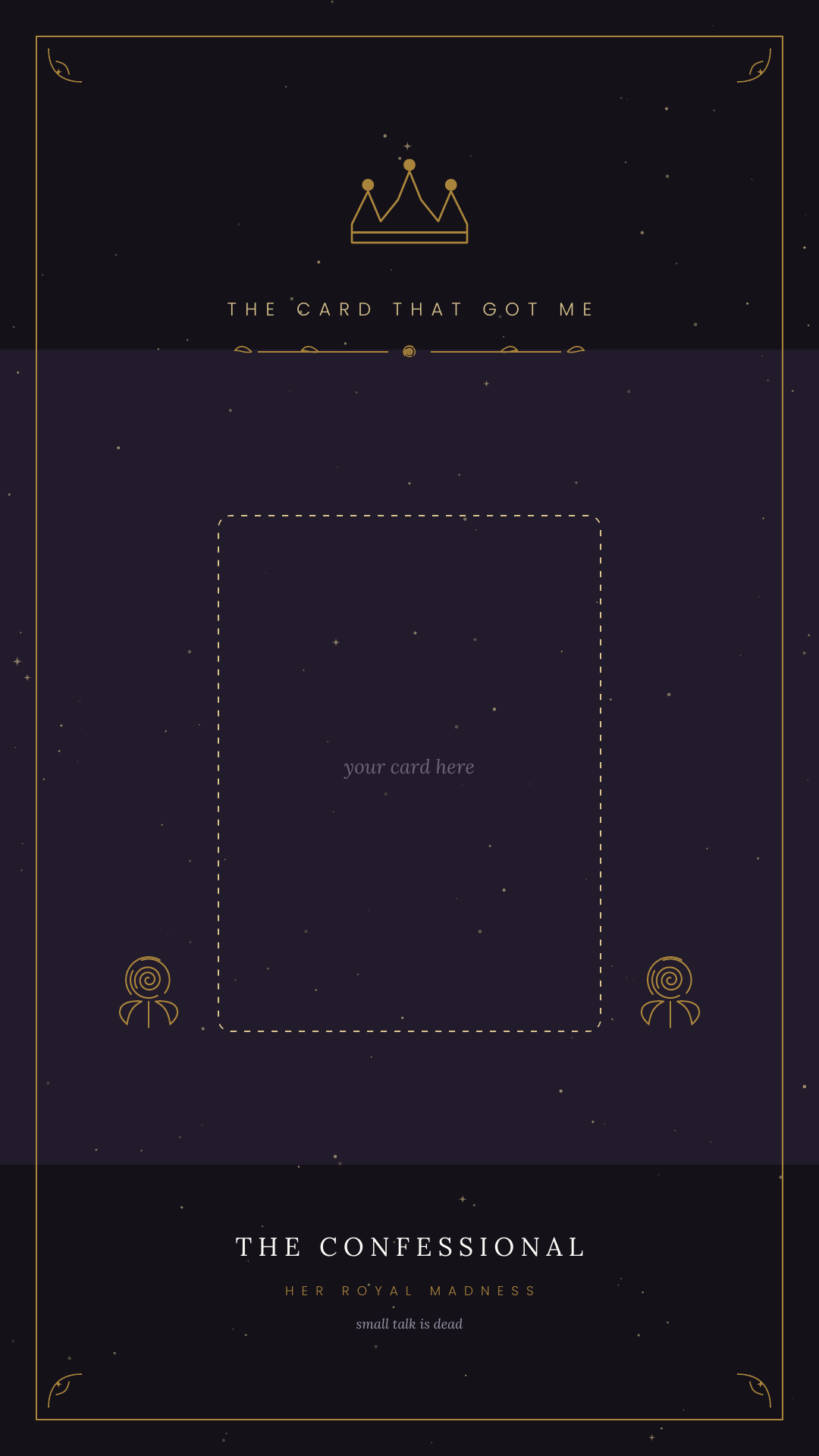 The Confessional — A Card Game for People Who Feel Too Much