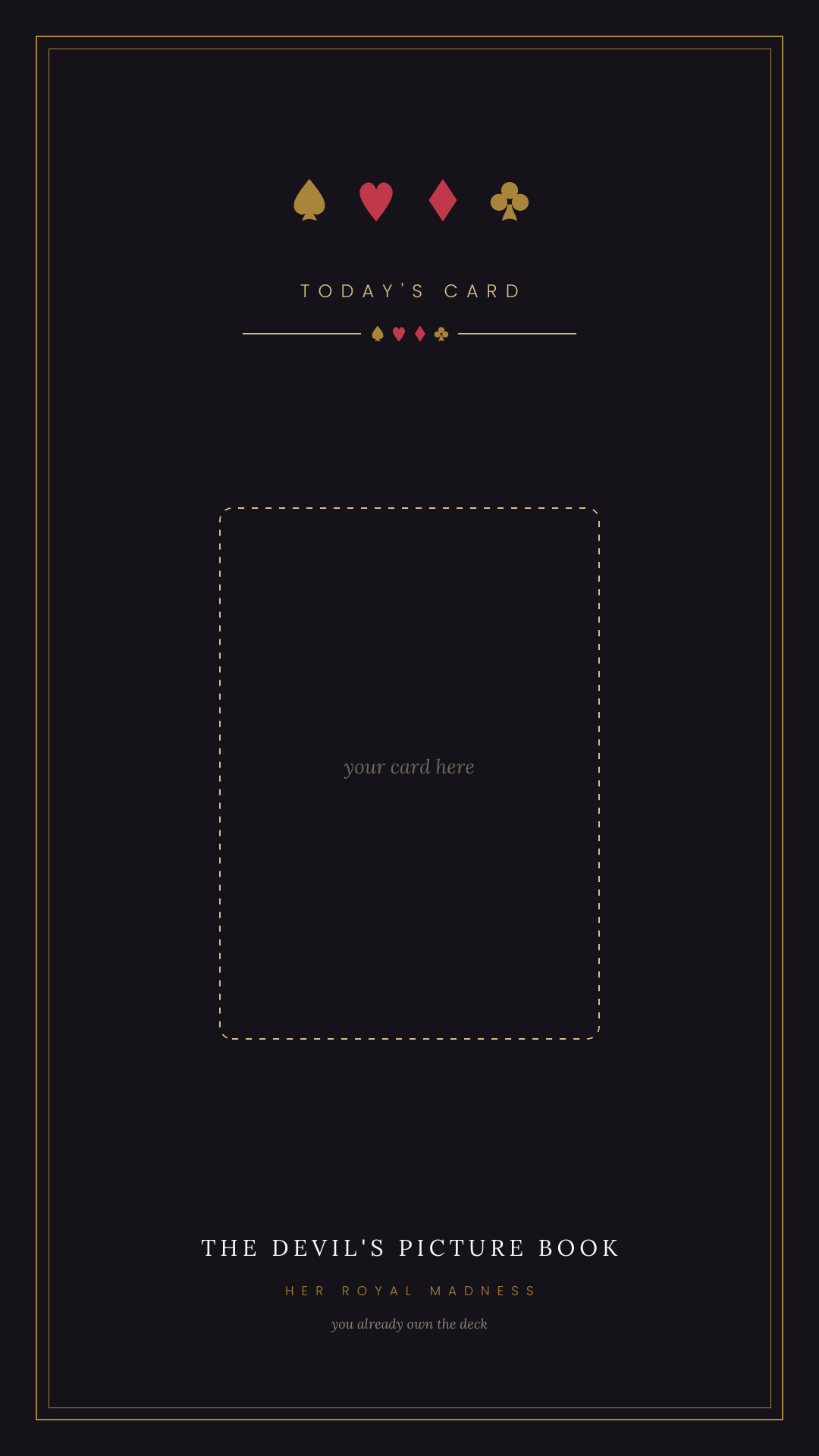 The Devil’s Picture Book — How to Read an Ordinary Deck of Cards