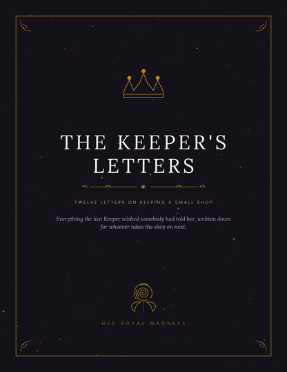 The Keeper's Letters — Twelve Letters on Keeping a Small Shop | Printable Guide