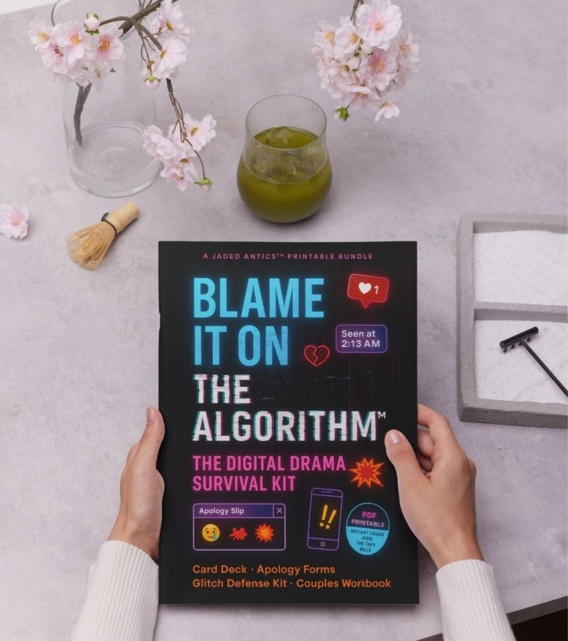 Schieb's auf den Algorithmus – Anleitung für virale Beziehungsstörungen | Digitaler Download für Paare, Therapie-Humor, Überleben in den sozialen Medien