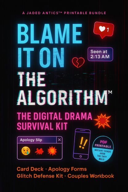 Schieb's auf den Algorithmus – Anleitung für virale Beziehungsstörungen | Digitaler Download für Paare, Therapie-Humor, Überleben in den sozialen Medien
