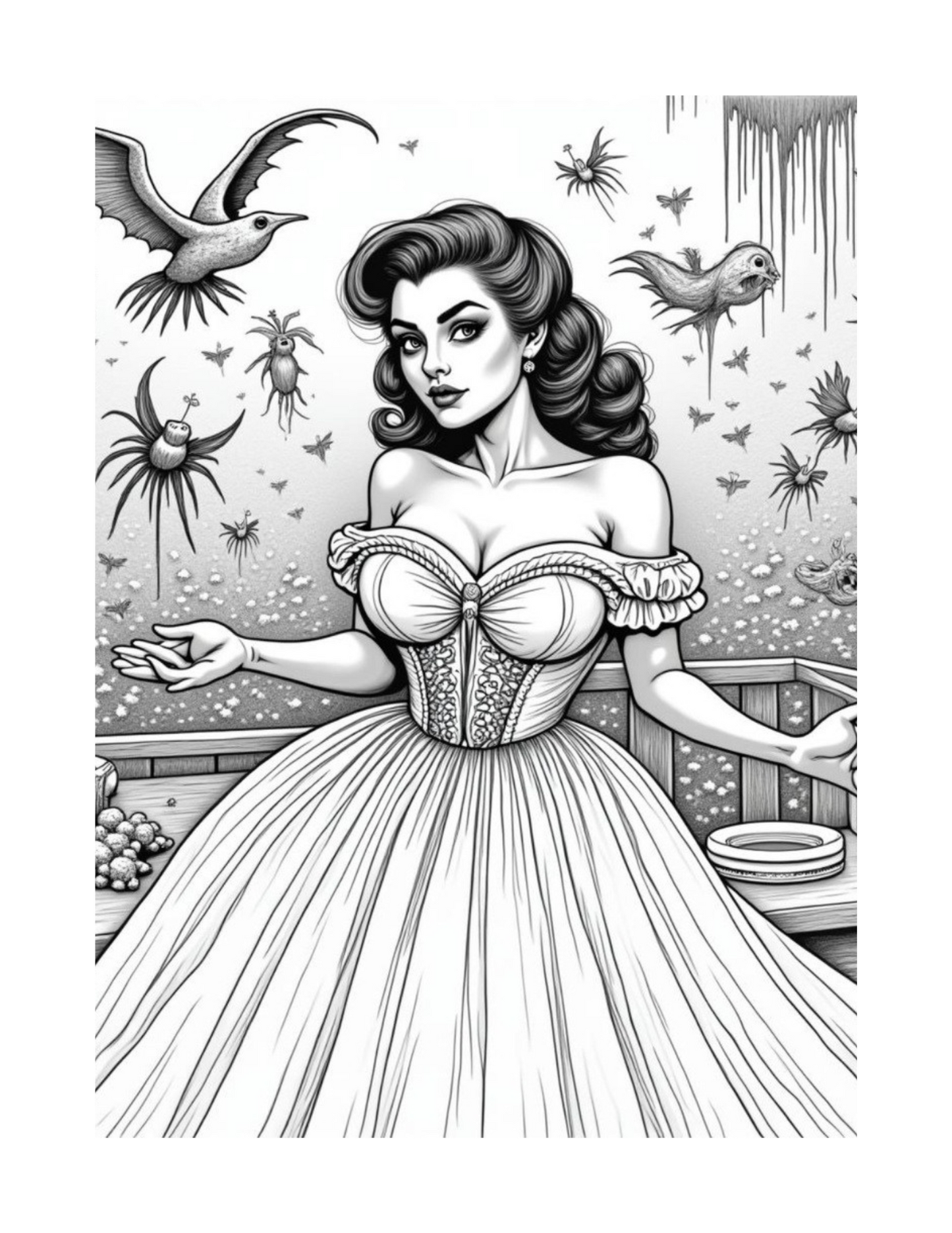 Cursed Housewife Club: Pretty in Peril Malbuch