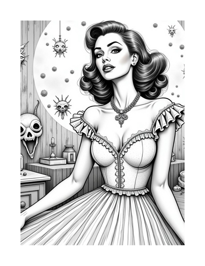 Cursed Housewife Club: Pretty in Peril Malbuch