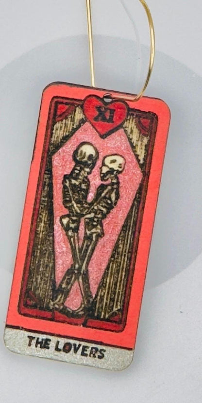 Tarot-Karten-Ohrringe, Gothic-Hängeohrringe
