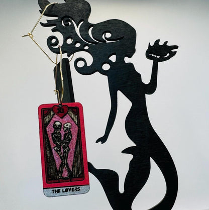 Tarot-Karten-Ohrringe, Gothic-Hängeohrringe