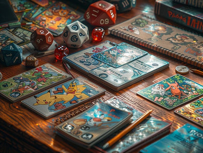 Druckbares Monster-Kampf-Kartenspiel: 55 holografische Sammelkarten (PDF-Download