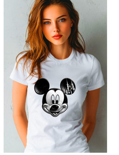 Disney inspiriertes Micky Maus Schloss SVG PNG | Maus Kopf Schneidedatei | Magisches Cricut Silhouette Design Download für T-Shirts, Taschen & Bastelarbeiten