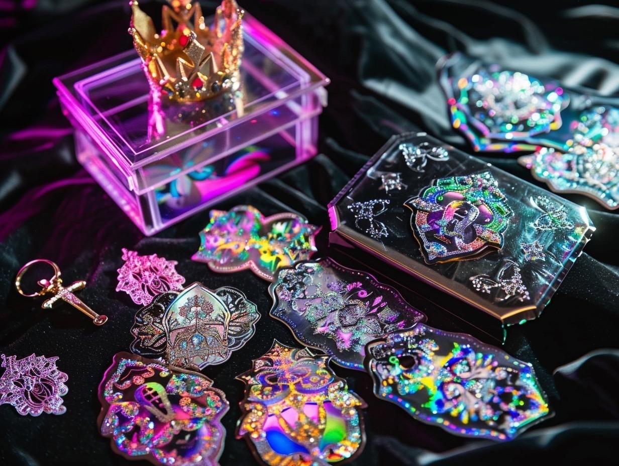 Gothic Fantasy Sticker Pack: Holo & Die-Cut Surprise Bundle