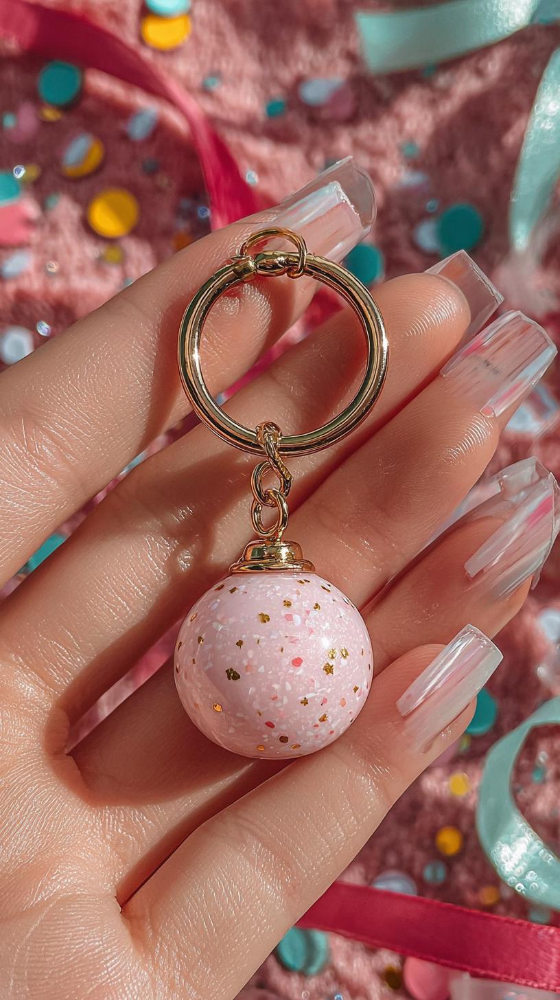 Royal Chaos  Keychain Box, Handmade Crowned Mess Charms