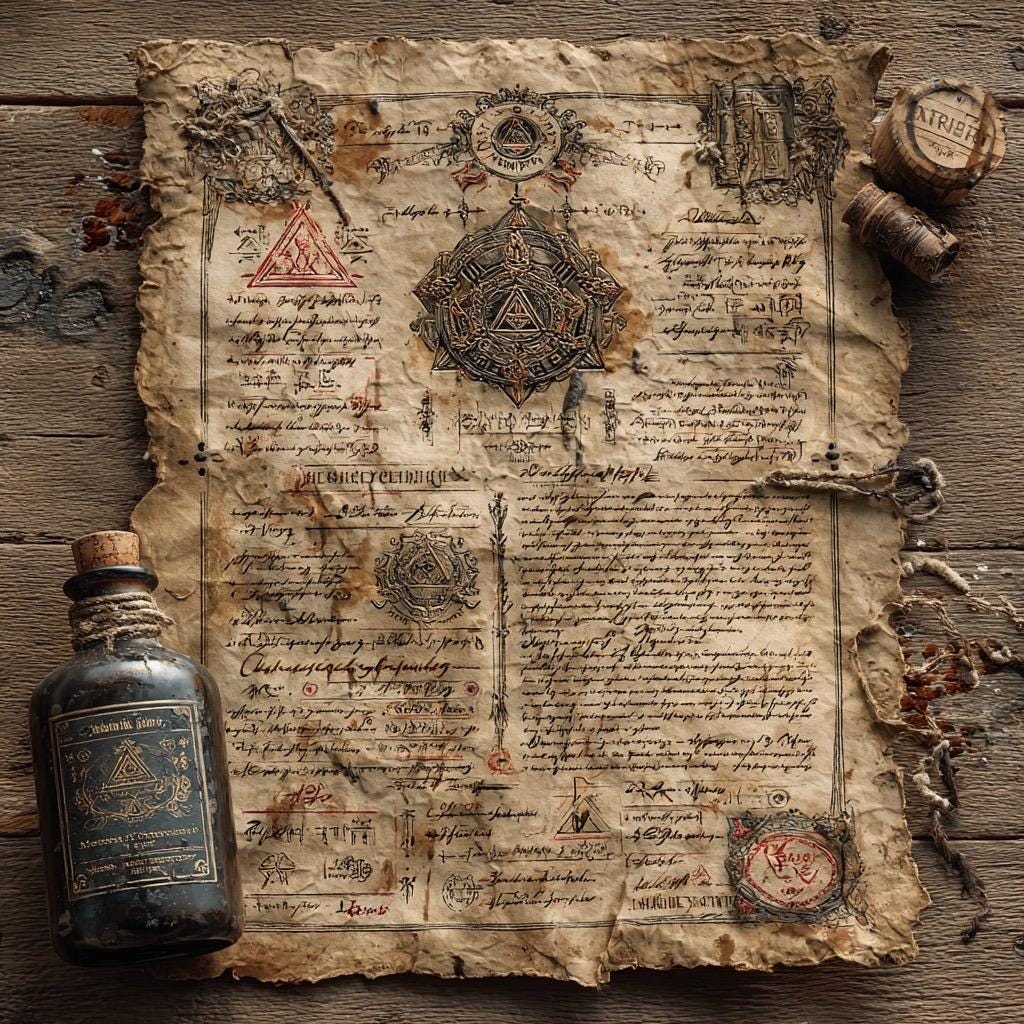 Verzauberte Alchemisten-Hexenbox Deluxe Ritual-Kit mit Tarotkarten