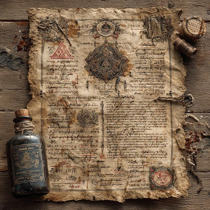 Verzauberte Alchemisten-Hexenbox Deluxe Ritual-Kit mit Tarotkarten