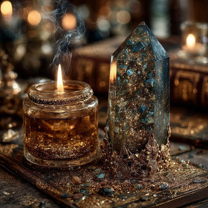 Verzauberte Alchemisten-Hexenbox Deluxe Ritual-Kit mit Tarotkarten