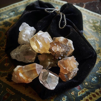 Crystal Mystery Teaser Bag | Winzige Steine | Hexentaschen-Kristalle | Kuratiertes Geschenk