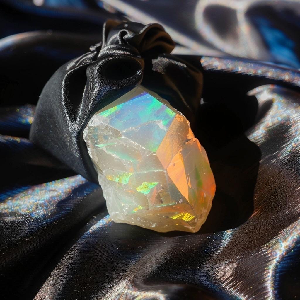 Crystal Mystery Teaser Bag | Winzige Steine | Hexentaschen-Kristalle | Kuratiertes Geschenk