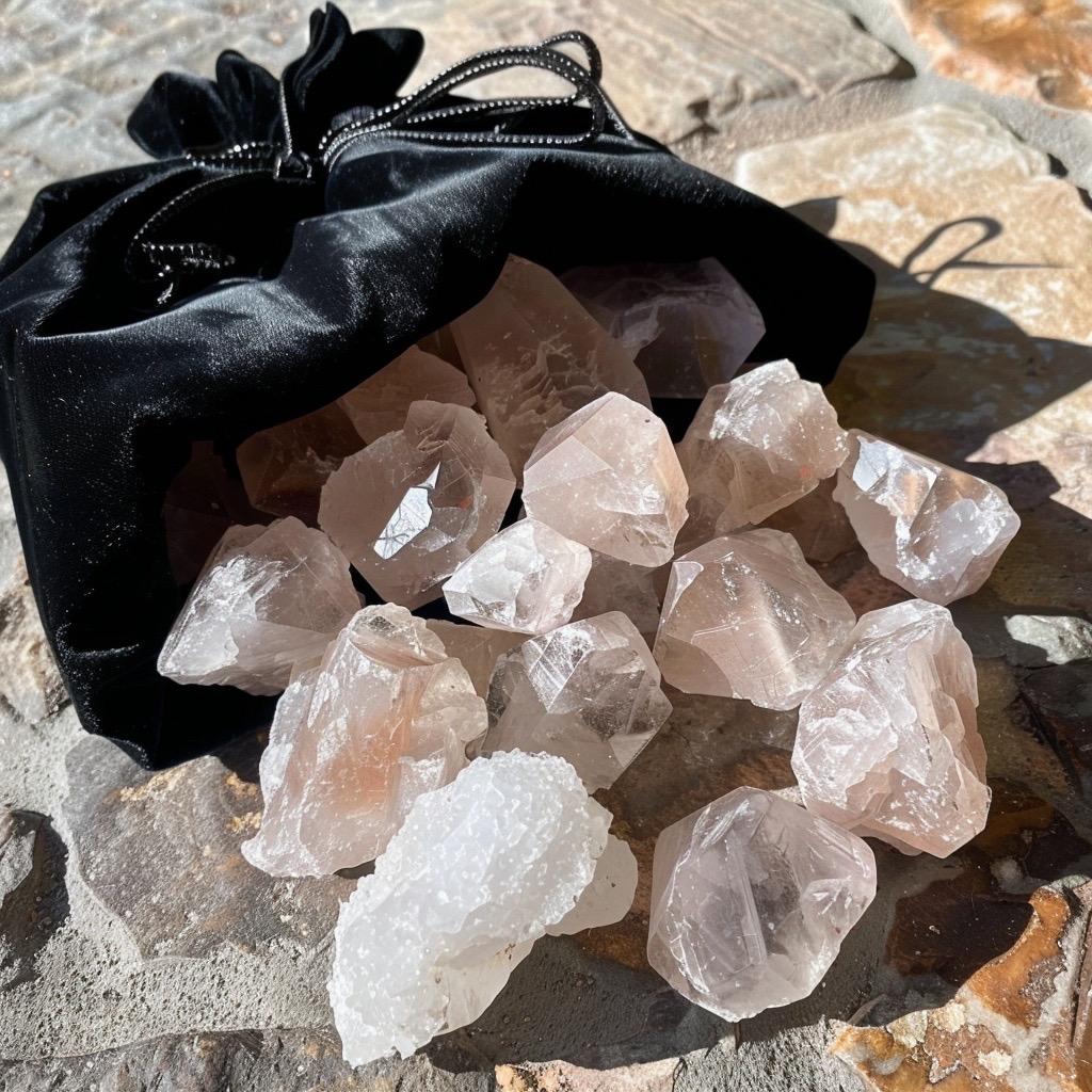 Crystal Mystery Teaser Bag | Winzige Steine | Hexentaschen-Kristalle | Kuratiertes Geschenk