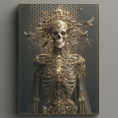The Mad Queen’s Gallery Collection™ – Honey and Bones Collection (Set of 4 Gothic Fantasy Art Prints)