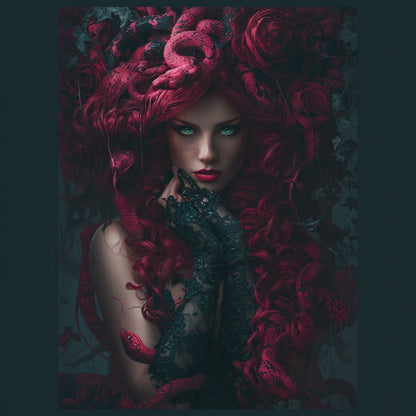 The Mad Queen’s Gallery Collection™ – Medusa Royale Collection (Set of 4 Gothic Fantasy Art Prints)