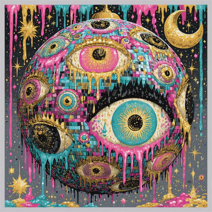 The Mad Queen’s Gallery Collection™ – Evil Eye Disco Collection (Set of 4 Gothic Fantasy Art Prints)
